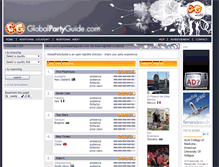 Tablet Screenshot of globalpartyguide.com
